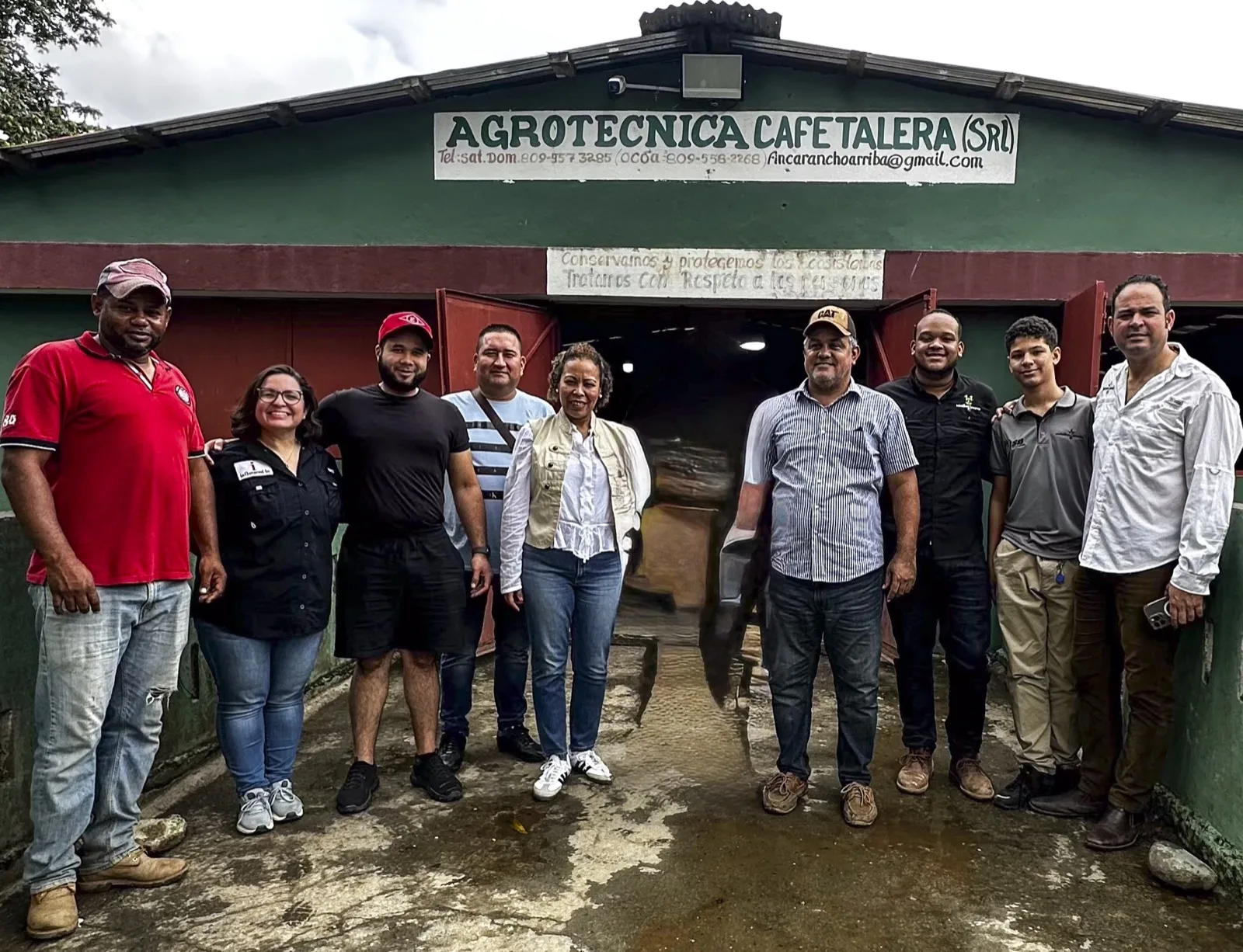 Lincoln Perk Coffee team visiting a coffee farm in Latin America